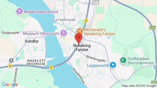 Houses for rent i Nykøbing Falster - kort over placeringen