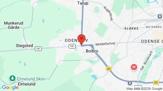 Houses for rent i Odense V - kort over placeringen
