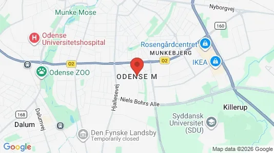 Houses for rent i Odense M - kort over placeringen
