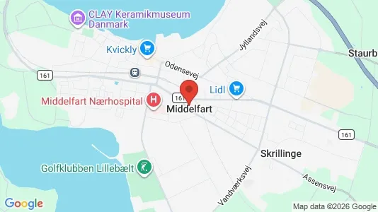 Houses for rent i Middelfart - kort over placeringen