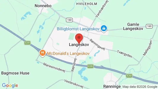 Houses for rent i Langeskov - kort over placeringen