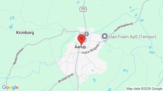 Apartments for rent i Aarup - kort over placeringen
