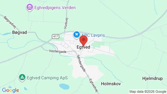 Houses for rent i Egtved - kort over placeringen