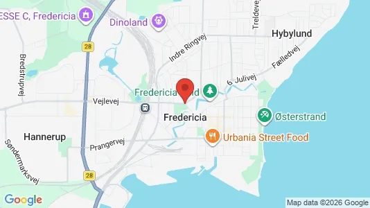 Apartments for rent i Fredericia - kort over placeringen