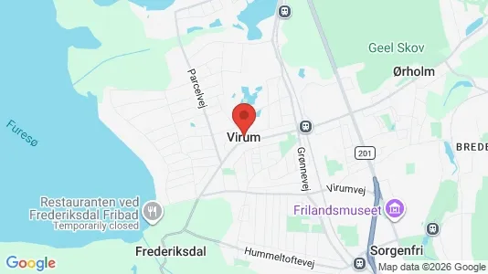 Houses for rent i Virum - kort over placeringen