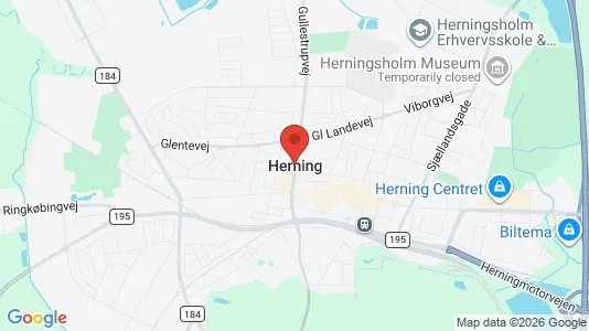 Houses for rent i Herning - kort over placeringen