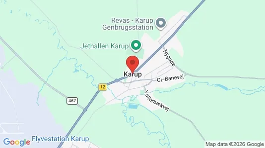 Apartments for rent i Karup J - kort over placeringen