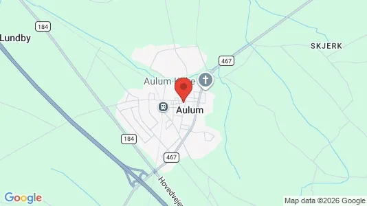 Houses for rent i Aulum - kort over placeringen
