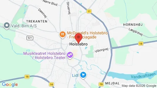 Houses for rent i Holstebro - kort over placeringen