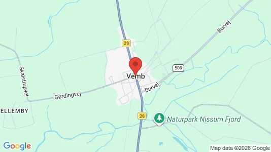 Apartments for rent i Vemb - kort over placeringen