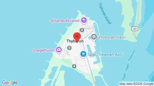 Houses for rent i Thyborøn - kort over placeringen