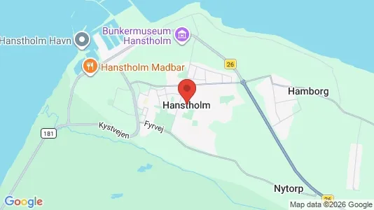 Apartments for rent i Hanstholm - kort over placeringen
