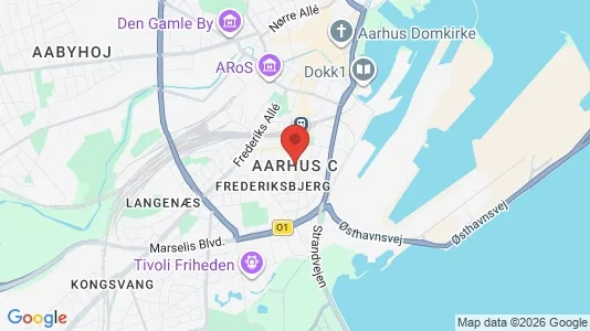 Houses for rent i Aarhus C - kort over placeringen