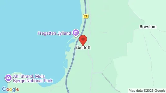 Apartments for rent i Ebeltoft - kort over placeringen