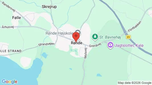 Houses for rent i Rønde - kort over placeringen
