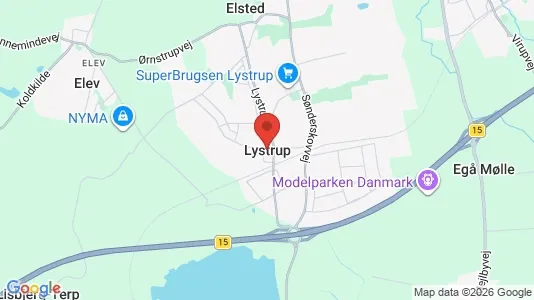 Apartments for rent i Lystrup - kort over placeringen