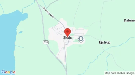 Apartments for rent i Skals - kort over placeringen