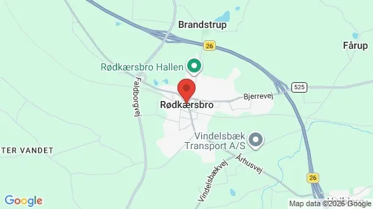 Apartments for rent i Rødkærsbro - kort over placeringen