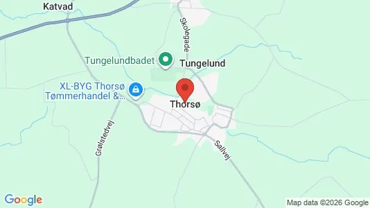 Apartments for rent i Thorsø - kort over placeringen