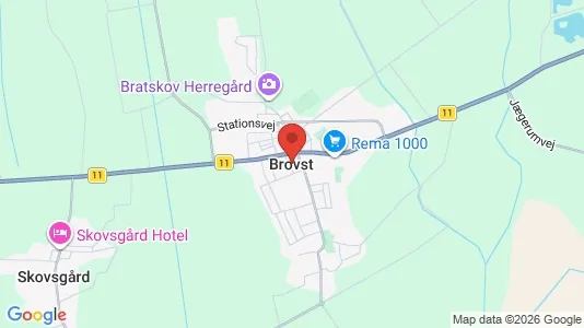 Apartments for rent i Brovst - kort over placeringen