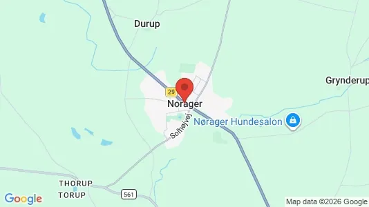 Apartments for rent i Nørager - kort over placeringen