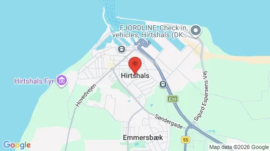 Apartments for rent i Hirtshals - kort over placeringen