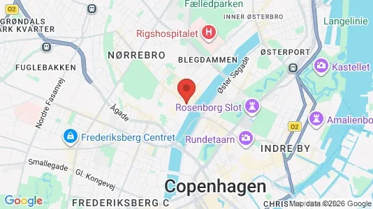 Apartments for rent i Nørrebro - kort over placeringen