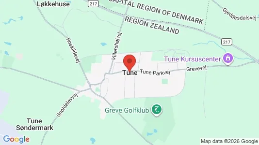 Houses for rent i Tune - kort over placeringen