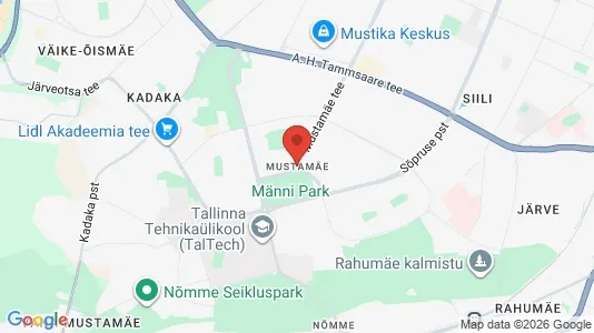 Apartments for rent i Tallinn Mustamäe - kort over placeringen
