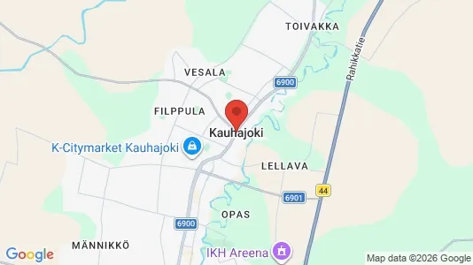 Houses for rent i Kauhajoki - kort over placeringen