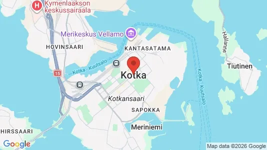 Houses for rent i Kotka - kort over placeringen