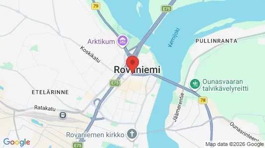 Apartments for rent i Rovaniemi - kort over placeringen