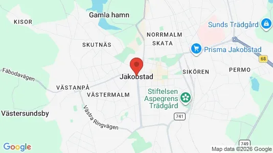 Apartments for rent i Pietarsaari - kort over placeringen