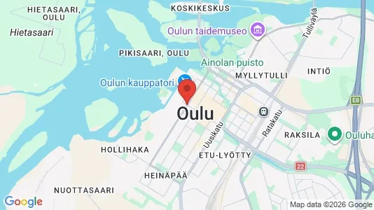 Houses for rent i Oulu - kort over placeringen