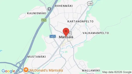 Houses for rent i Mäntsälä - kort over placeringen