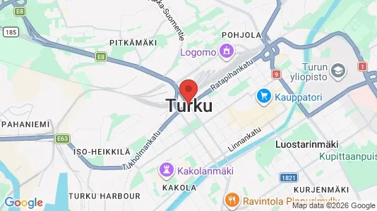 Houses for rent i Turku - kort over placeringen