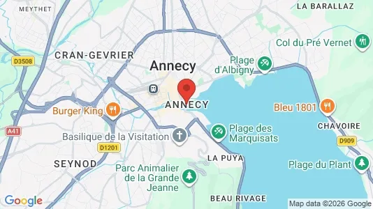 Houses for rent i Annecy - kort over placeringen