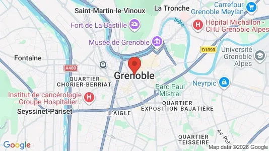 Houses for rent i Grenoble - kort over placeringen