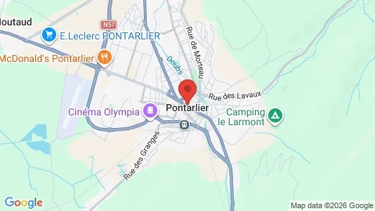 Houses for rent i Pontarlier - kort over placeringen
