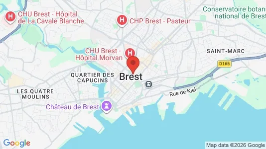 Houses for rent i Brest - kort over placeringen