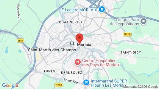 Houses for rent i Morlaix - kort over placeringen