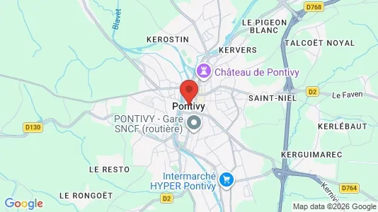 Houses for rent i Pontivy - kort over placeringen