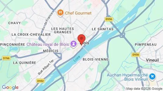 Apartments for rent i Blois - kort over placeringen