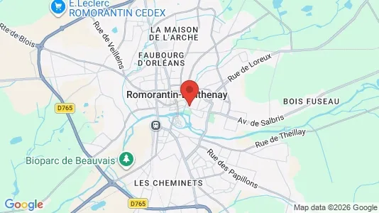 Apartments for rent i Romorantin-Lanthenay - kort over placeringen