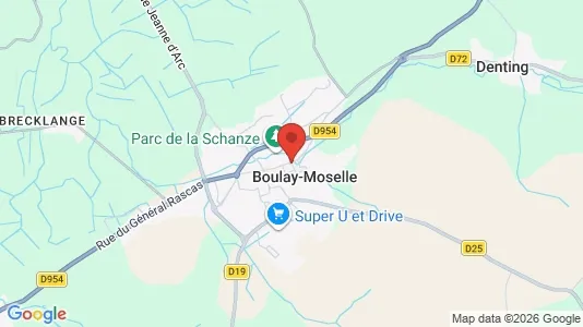 Houses for rent i Forbach-Boulay-Moselle - kort over placeringen