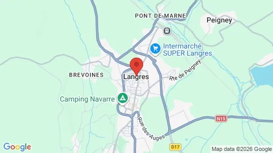 Houses for rent i Langres - kort over placeringen