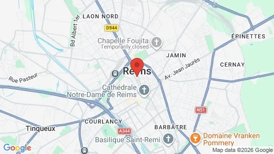 Houses for rent i Reims - kort over placeringen