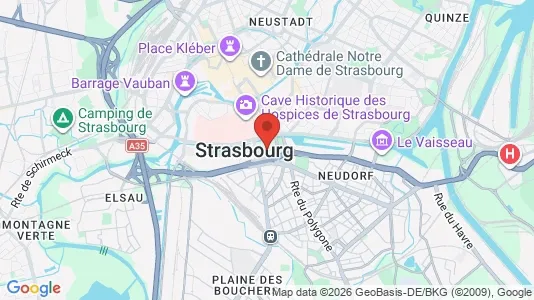 Houses for rent i Strasbourg - kort over placeringen