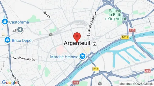 Houses for rent i Argenteuil - kort over placeringen