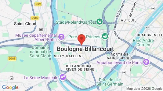 Houses for rent i Boulogne-Billancourt - kort over placeringen